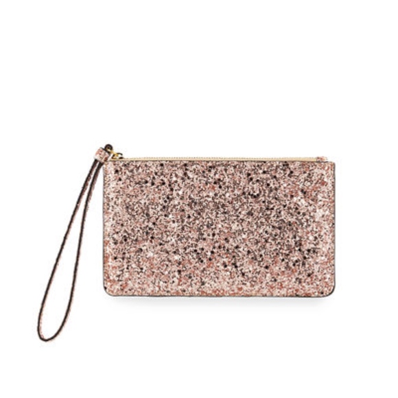 Neiman Marcus Handbags - New Neiman Marcus Pewter Slim Glitter Coin Purse